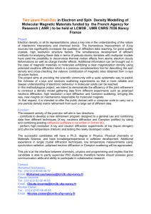 Post-Doc in Crystallography and programming (two year Post Doc
