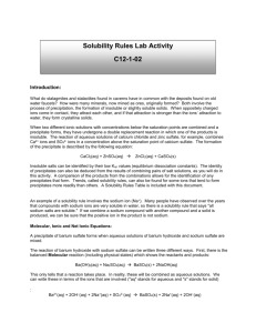 Solubility Rules Lab 2 C12-1-02
