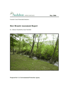 Haw Branch Assessment Summary