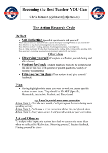 The Action Research Cycle Reflect Self