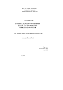 Genadij Shakhmenko. Investigations on concrete mix design and