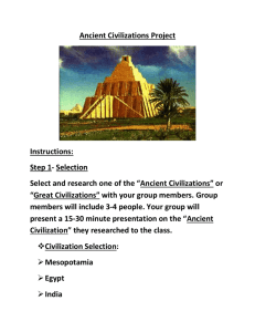Ancient Civilizations Project