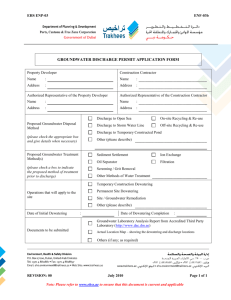 ENF-03b Groundwater Discharge Permit Application Form