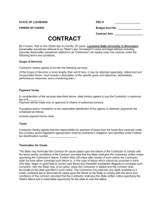 Contract - Louisiana State University at Shreveport