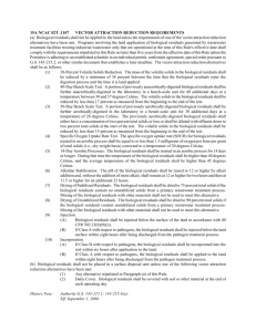 15A NCAC 02T .1107 VECTOR ATTRACTION REDUCTION