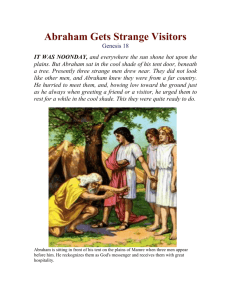 Abraham Gets Strange Visitors