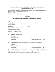 application for registration of a clinical pharmacology