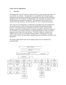 Gallatin Leisure Services Study