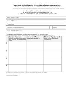 Blank MS Word FORM, Course-level SLO Plans
