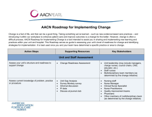 AACN Roadmap for Implementing Change