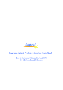 IMPACT: Integrated Multiple Predictive Algorithm Control Tool