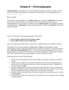 Chromatography - missballinger