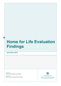 Home for Life Evaluation Findings