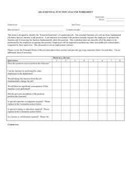 Template – Delegation of Duties Log