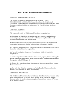 RCPNA Bylaws Amended 1-24-12 - Rose City Park Neighborhood