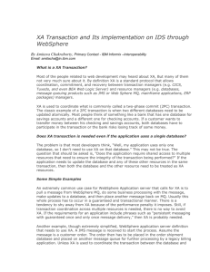 XA Transaction and Its implementation on IDS through JDBC