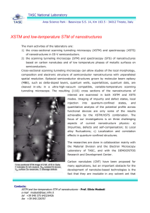 XSTM and low-temperature STM of nanostructures