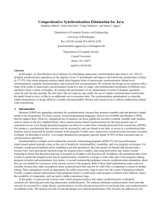 Comprehensive Synchronization Elimination for Java Jonathan