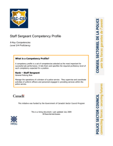 Inspector Competency Profile
