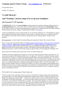 CAMP FRACK - Campaign against Climate Change
