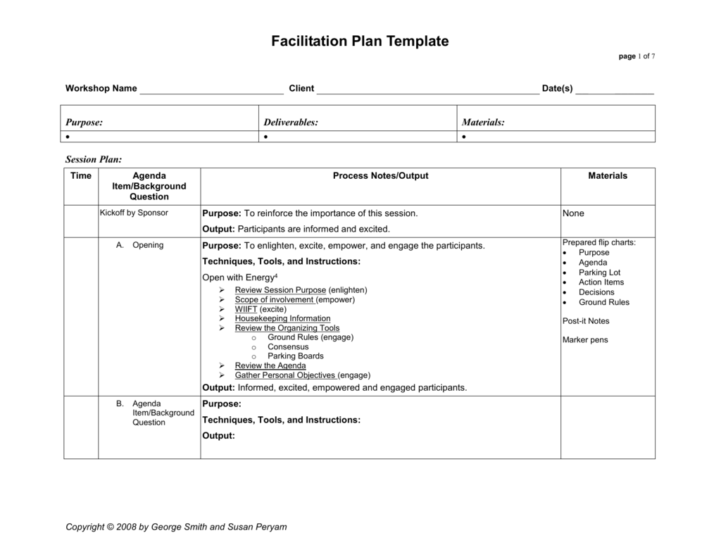 Training Facilitator Guide Template Prntbl concejomunicipaldechinu gov co
