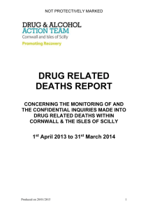 Drug Related Death Report 2013-14