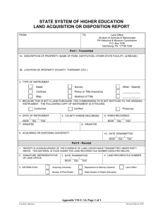 Apx 7-C-14 Land Acquisition or Disposition Report