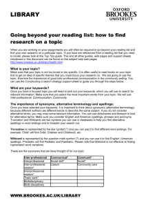 Going beyond your reading list: how to find research on a topic