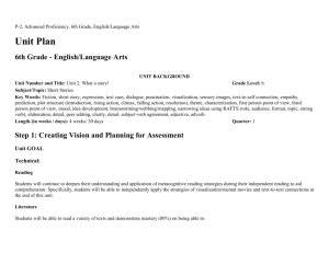 P-2, Advanced Proficiency, 6th Grade, English/Language Arts