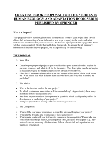 Guidelines for book proposal (Word File) - Hunter College