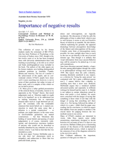 "Negative results ..." paper appeared as