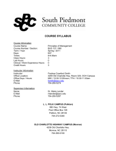 Syllabus - South Piedmont Community College