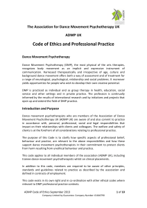 Code of Ethics and Professional Practice Word