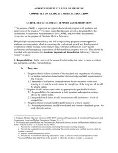 GUIDELINES for ACADEMIC SUPPORT and REMEDIATION