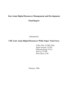 Developing East Asian Digital Collections: A Case Statement