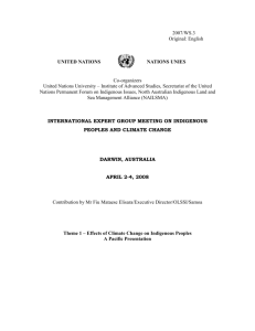 CLIMATE CHANGE - the United Nations