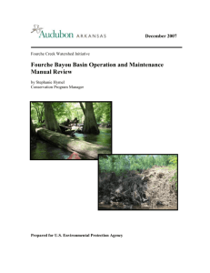 Fourche Creek Operations and Maintenance Manual Review