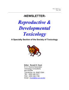 May 2005 Newsletter - Society of Toxicology