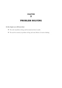 Problem Solving - School of Computing