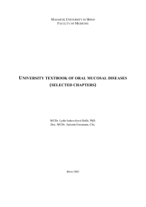 University textbook of oral mucosal diseases