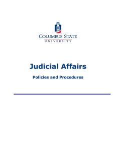 Judicial Affairs - Student Affairs