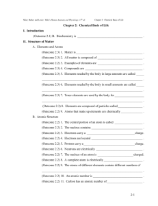 Chapter 2 Study Guide - Freeman Public Schools