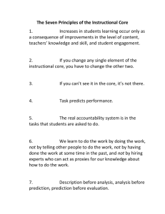 The Seven Principles of the Instructional Core