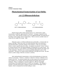 Photochemical Isomerization of an Olefin: cis-1,2