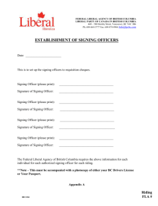 cheque requisition form - Liberal Party of Canada: BC
