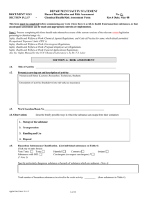 19.3.17 Chemical Risk Assessment Form