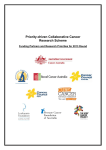 Priority-driven Collaborative Cancer Research Scheme Funding