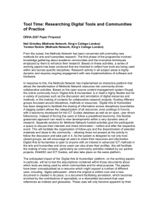 Tool Time: Researching Digital Tools and Communities of Practice