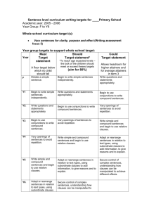 Vary sentences for clarity purpose and effect