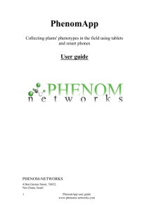 PhenomApp - Phenome Networks